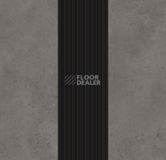 Линолеум Forbo Sarlon Complete Step 637299 cement medium grey, nose black.jpg фото 1 | FLOORDEALER